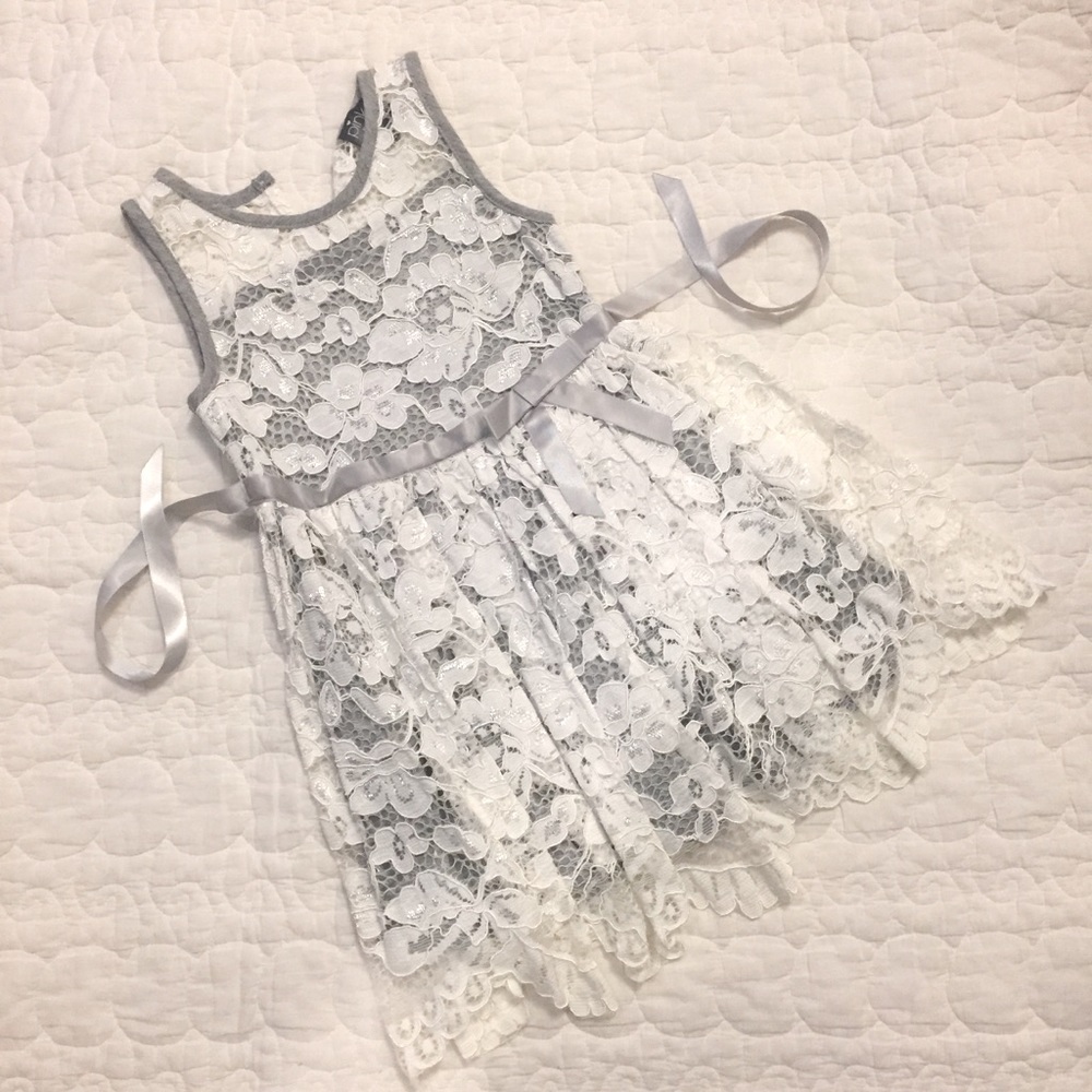Lace little girl formal dress